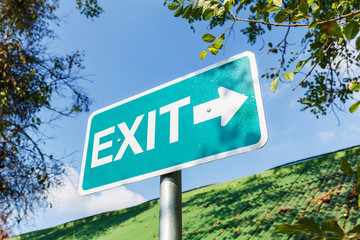 Fototapeta premium Exit sign