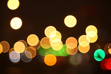 Abstract lights, flash , night city