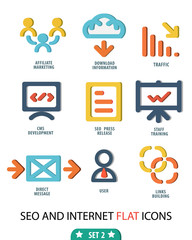 Flat set 2 icons for Web and Mobile Applications