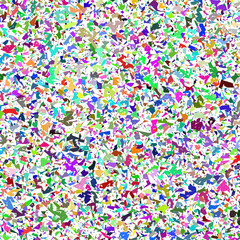 Fototapeta na wymiar Color TV noise seamless pattern