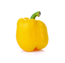 sweet yellow pepper isolated on white background