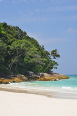 White sand beach, Tachai island, Thailand