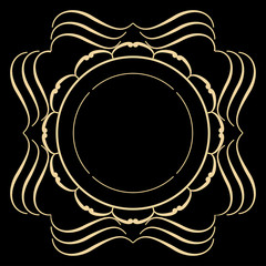 Monogram emblem template 