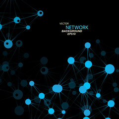 Vector network connection and DNA eps 10