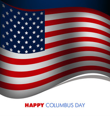 Fototapeta premium Happy Columbusday