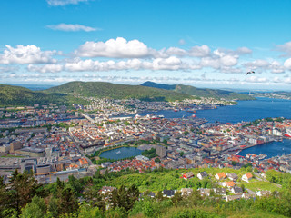 Bergen en Norvège