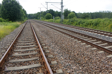 Fototapeta premium rail railway railroad train bahn transport logistic