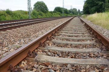 Fototapeta na wymiar rail railway railroad train bahn transport logistic