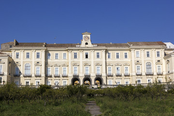 Fototapeta na wymiar Royal Palace of Portici in Italy