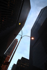 Fototapeta na wymiar New York City, atemberaubender Blick an der 6th. Avenue in Midtown Manhattan