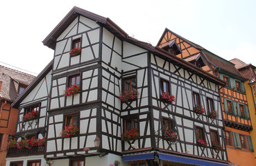 Alsace architecture village de Riquewihr
