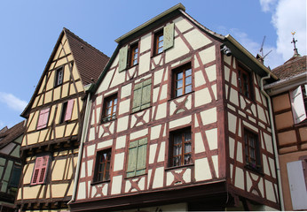 Alsace architecture village de Riquewihr
