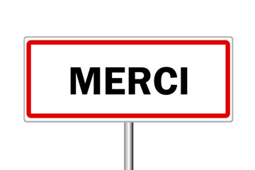Obraz premium Merci