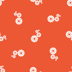 Orange settings pattern