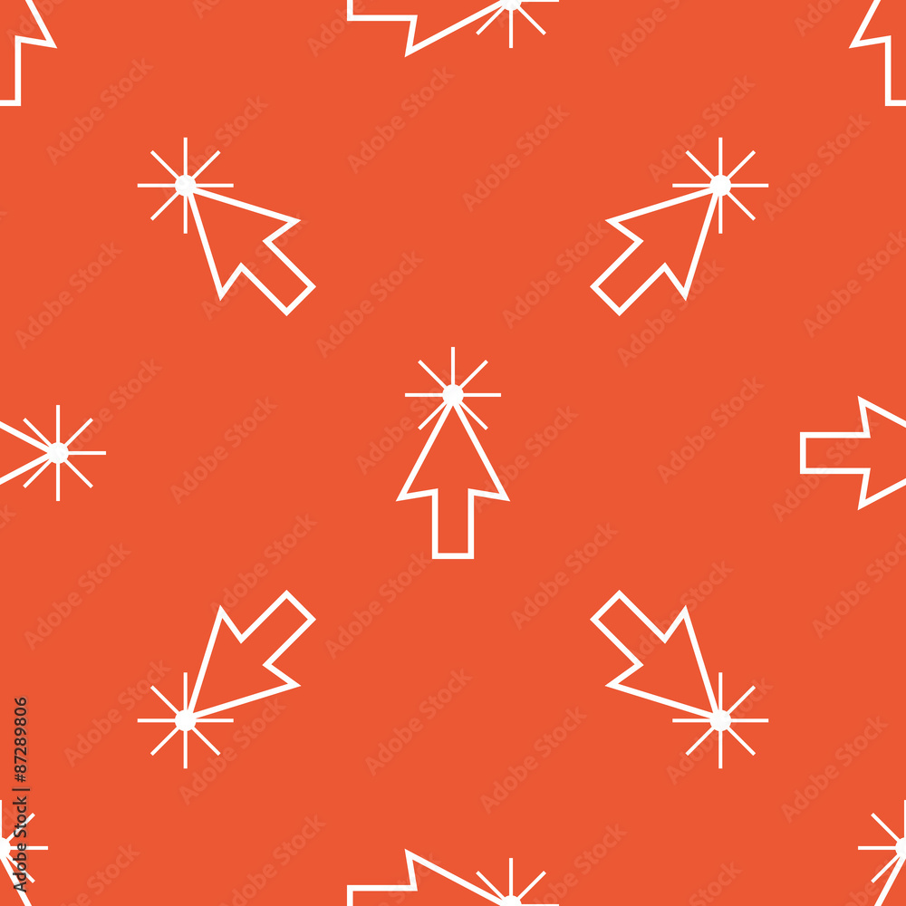 Poster orange arrow cursor pattern