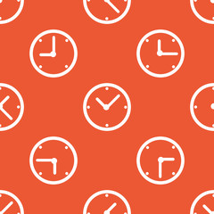 Orange clock pattern