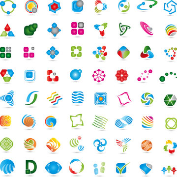Große Logos Sammlung, Kreative Logo Set, Digital