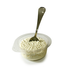 Isolated image of curds