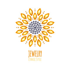 Fototapeta premium Elegant gemstones vector jewelry decoration.
