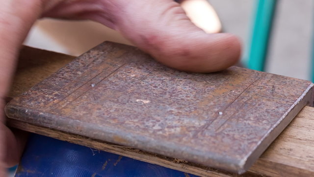 drilling holes in a metal workpiece