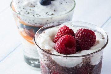 Chia seed parfait.