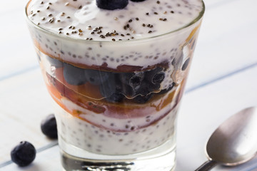 Chia seed parfait.