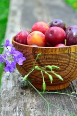 Bowl with plum