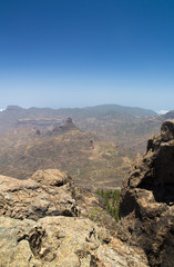 Inland Central Gran Canaria, view west from Roque Nublo