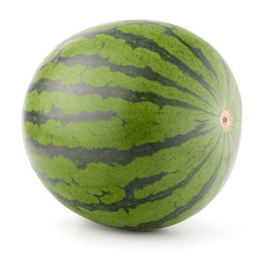 Ripe watermelon isolated on white background cutout