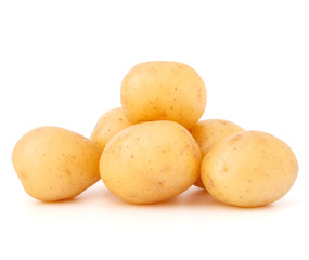 new potato tuber isolated on white background cutout