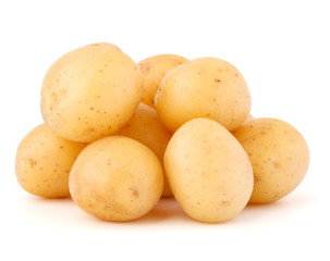 new potato tuber isolated on white background cutout