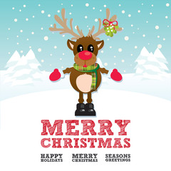 Merry Christmas Reindeer