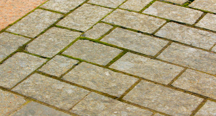 Road slabs, paving stones