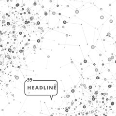 Network abstract technology. Vector background