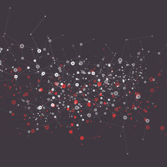 Network abstract technology. Vector background