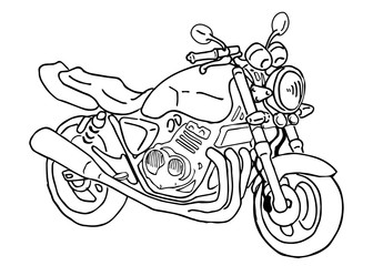 オートバイのイラスト