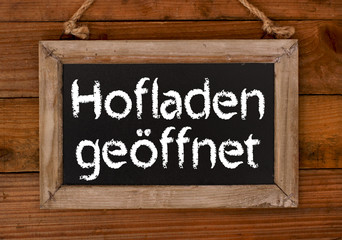 Hofladen ge&ouml;ffnet
