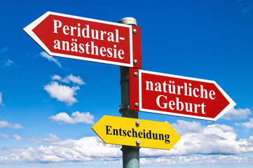 Periduralan&auml;sthesie oder nat&uuml;rliche Geburt?