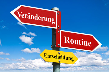 Ver&auml;nderung oder Routine