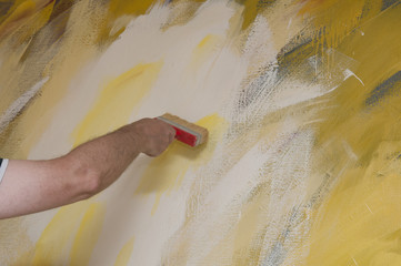 Gemälde in Arbeit