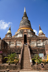 Fototapeta premium アユタヤのワット・チョイ・モンコン