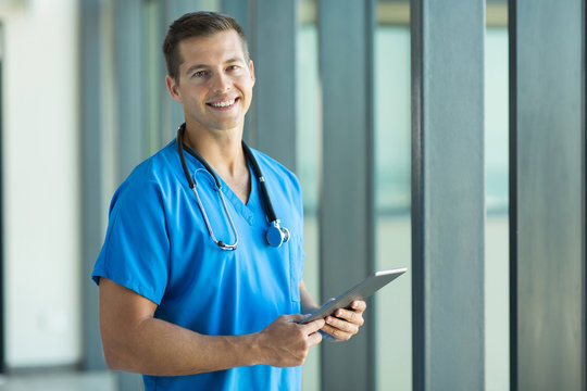 Young Nurse With Tablet Pc