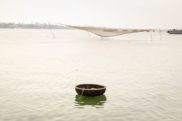 Boat on river in Vietnam