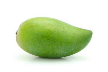 Green Mango on the white background