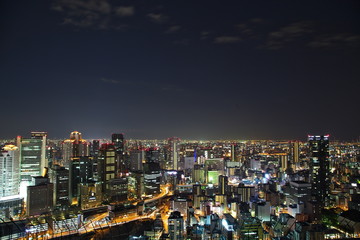 Fototapeta na wymiar 大阪梅田スカイビルからの夜景