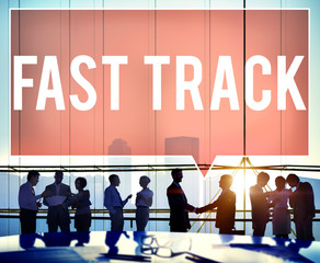 Fast Track Increase Improvement Development Raising Concept