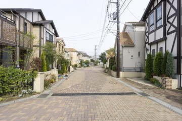 新築分譲住宅街　イメージ　ヨーロッピアン調