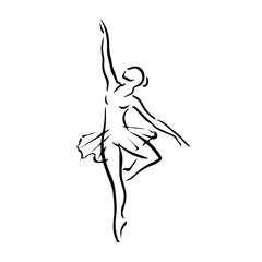 Obraz premium ballet female
