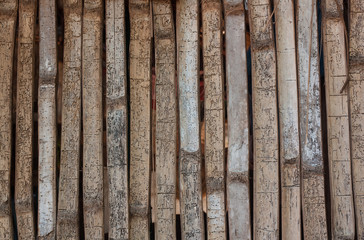 Fototapeta premium Background bamboo walls for a house wall.