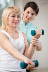 Exercises with dumbbells